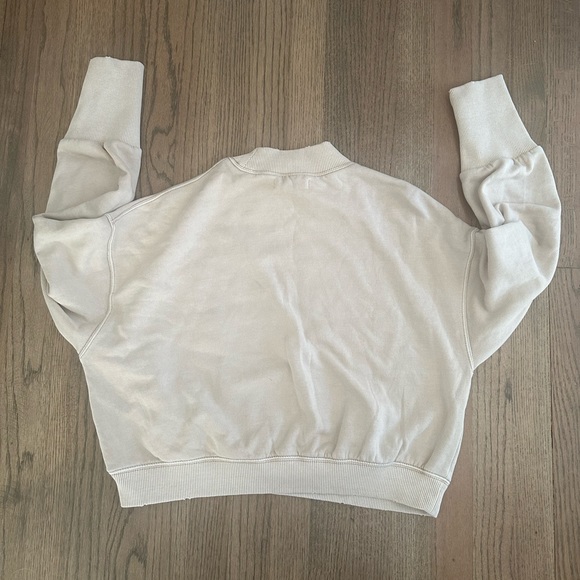 Free People We The Free Nikki Sweatshirt-Champagne Color-Size Small - Picture 5 of 10